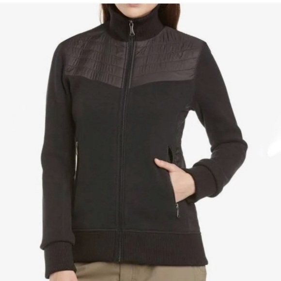 Marmot Tech Fleece Sweater‎ jeacket full zip Women's Black size S casual - Picture 1 of 12